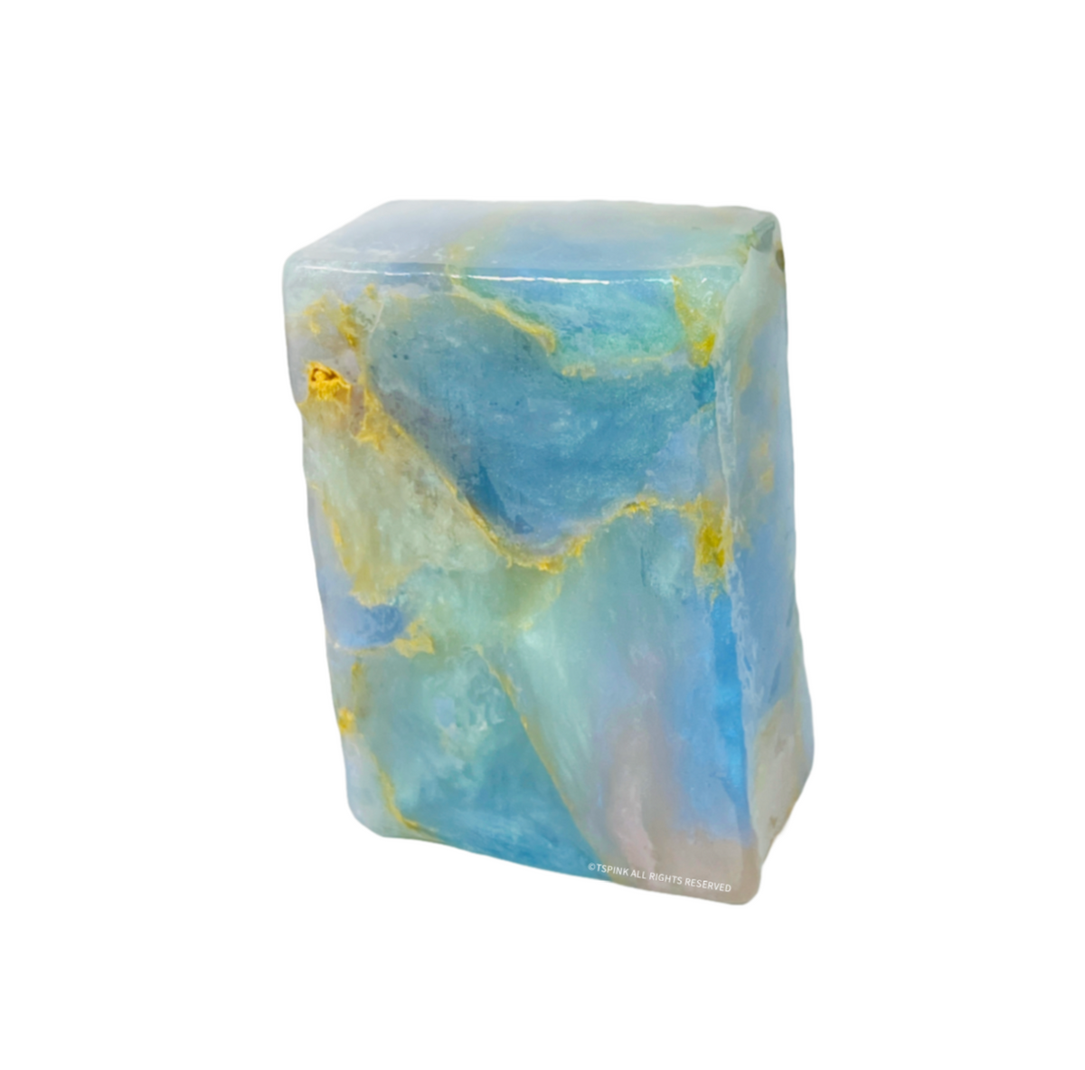 White Opal™ Quarry Bars™ • Gemstone Bath Soap • Peach Geranium Moss