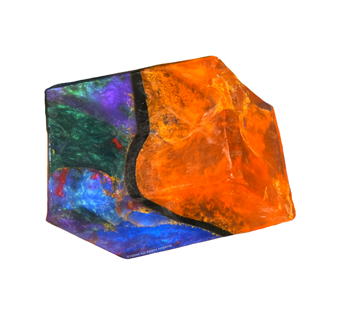 Fire Opal™ SoapRocks® • Gemstone Bath Soap • Peach Melon Gardenia