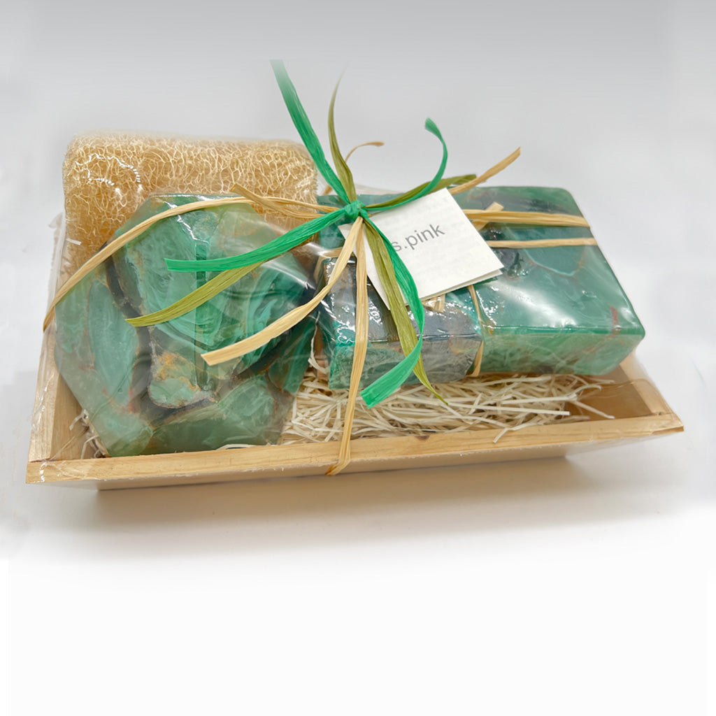 Shades of Green Gift Basket