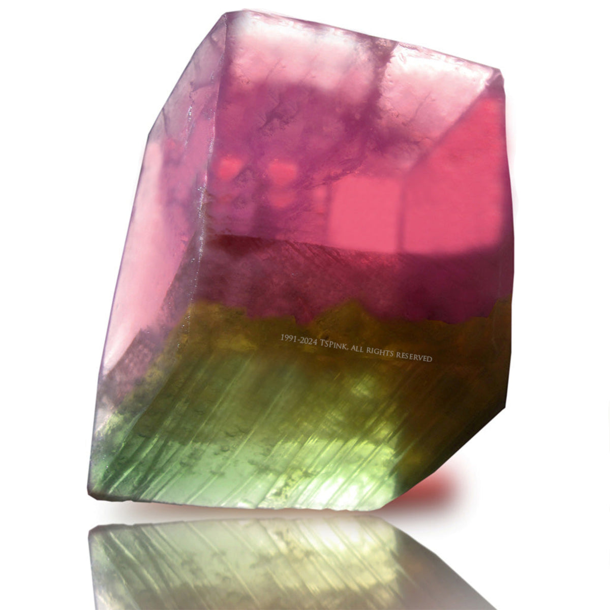 Watermelon Tourmaline™ SoapRocks®  • Gemstone Bath Soap • Fresh Watermelon